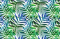 Tropical pattern. Jungle palm leaves by mystel on Creative Market