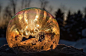 Frozen Bubble Ice Crystals  Photographer Hope Carter captures in macro the phenomenon of crystallization on soap’s bubbles she makes outside, when the temperature is equal to 10-15 degrees Fahrenheit. Little crystals are shaped around the bubble under the