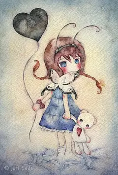 日本插画家juriu的漂亮水彩插画 第七期 - 插画图片_插画师_插画壁纸_场景插画_yidodo.net - 意兜兜