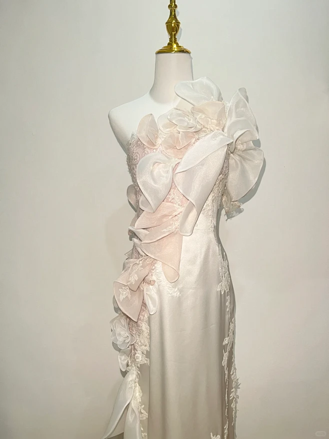 孤品！繁花高定礼服