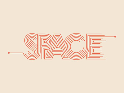 SPACE 字体设计