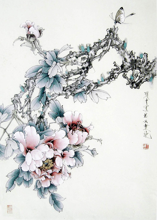 国色天香王道中工笔牡丹