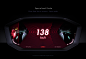 automotive   car dashboard GUI hmi concept design Lexus cluster design product design 