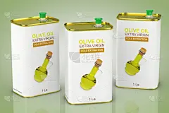 金属,罐子,橄榄油,品牌名称,魏斯托神女,三维图形,抽象,水平画幅,形状,素食