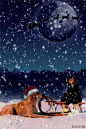 Waiting for Santa #GIF# 灬铃兰灬采集