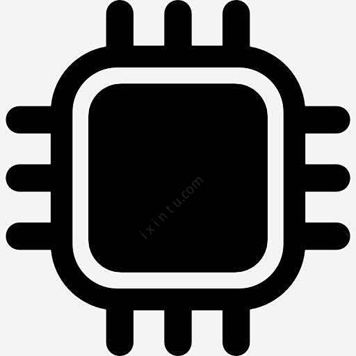 计算机处理器图标png免抠素材_新图网 https://ixintu.com 技术 电脑 芯片 电子电路 主板