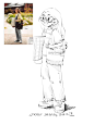 人物速写练习_D笑长__插画师作品_涂鸦王国gracg.com