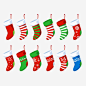 圣诞节袜子高清素材 设计图片 免费下载 页面网页 平面电商 创意素材 png素材