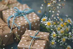 珍贵无价的情人节礼物盒摄影图片