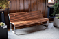 木材不锈钢座椅mmcité - products - park benches - portiqoa