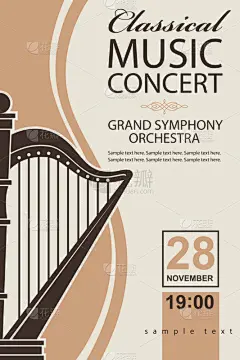 古典音乐会,管弦乐队,商务,交响乐团,壁纸,模板,品牌名称,小提琴,七弦琴