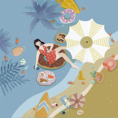 TouchBread2020夏季产品包装插画-古田路9号-品牌创意/版权保护平台