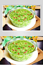 韭菜牛肉豆花羹美食摄影图片