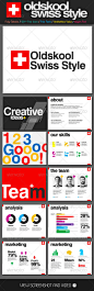 Oldskool Swiss Style PowerPoint Template - Creative Powerpoint Templates