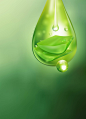 矢量水滴绿色芦荟护肤美容背景背景图 质感 设计图片 免费下载 页面网页 平面电商 创意素材