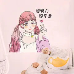 贴纸装饰小图案少女心卧室网红房间布置租房改造宿舍墙纸自粘女孩