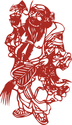 窗花 民俗 剪纸剪影 人物 古代(2477)