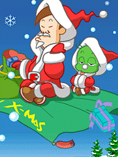 最新圣诞节动态可爱壁纸7