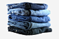 一堆叠起来的牛仔裤免抠png素材_新图网ixintu.com