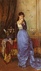 法国Auguste Toulmouche 油画