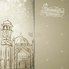 斋月卡里姆伊斯兰矢量设计背景