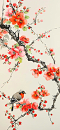 国风花鸟画壁纸