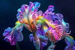 花朵玉蝉花植物鸢尾花花朵图片摄影图