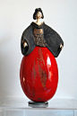 Red - women - Pauline Wateau - ceramic - sculpture