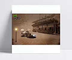 咖啡厅怀旧海报PSD素材|杯子,复古海报,怀旧背景,街灯,咖啡店,咖啡豆,咖啡屋,麻袋,手绘素描,相关素材,详细信息,海报设计,矢量素材,手绘街灯,欧式街灯,PSD分层街灯
