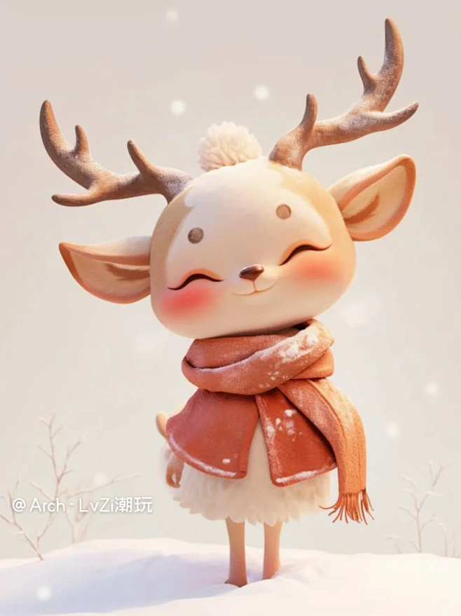 Midjourney IP 设计｜可爱的...