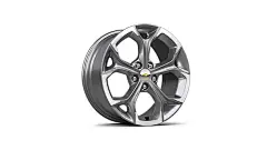 18&quot; bright machined aluminum wheels with Lunar Grey pockets