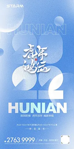 【南门网】广告 海报 新年 虎年 2022 简约 品质
