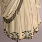 #19th-Century Fashion#
1883-1887年间的化装舞会礼物~
裙子上的金属饰边原本是漂亮的银色，但由于时光的流逝已经黯淡无光了。
via FIDM博物馆 ​​​​