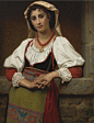 The_Neapolitan_Girl_(1876)-_Hugues_Merle_(1823-1881).jpg (900×1177)