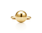 Tiffany HardWear系列12毫米18K黄金球形戒指
