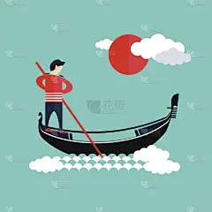 威尼斯的贡多拉，贡多拉人的象征_5710460062