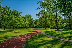 公园休闲步道高清摄影图