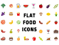 Flat Food Icons