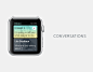 Messenger for Apple Watch智能手表应用设计_UI设计_梦想设计