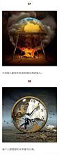 分享一组怪诞的图，映射有些扭曲的世界，值得我们认真思索。