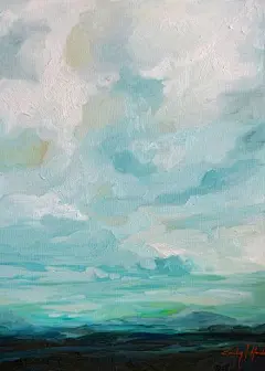 宠辱不惊 看庭前花开花落
去留无意 望天上云卷云舒 

作者：Emily Jeffords ​
#艺术范##手帐素材插画手绘# ​​​​