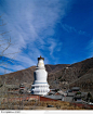五台山风光远瞰大白塔