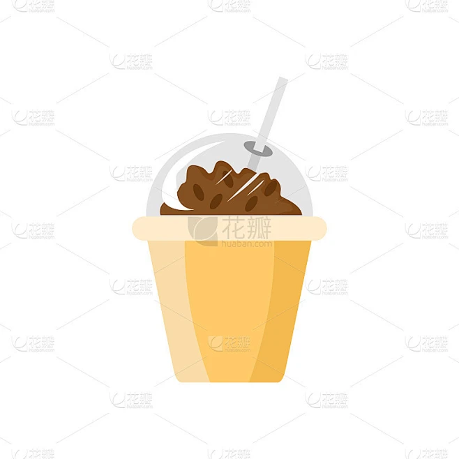 Take Away Cup Float Drink Cafe插图素材-花瓣网