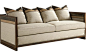 Drexel Heritage Upholstery - Hill Sofa (Dropped Fabric 10398-83): 