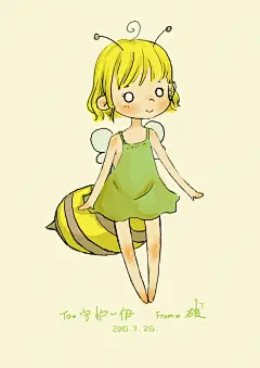 什么是雪米粒  的插画 小蜜蜂