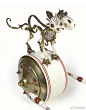 巴洛克蒸汽朋克金属动物骨骼 艺术家 Jessica Joslin ​​​​
