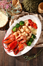 广式特色美味小龙虾海鲜美食菜品摄影图片-众图网