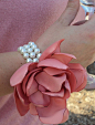 I like this idea for the mother's corsages. She can use the scraps from my wedding dress to make them too.