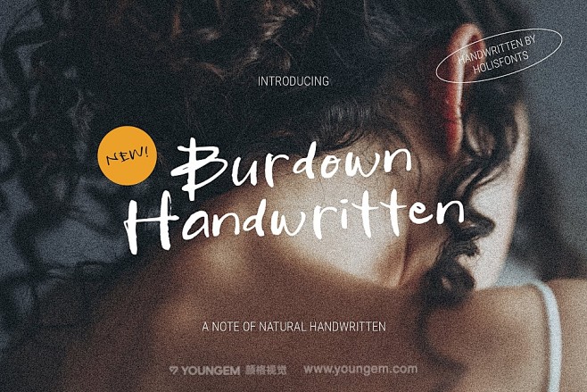 Burdown马克笔真实笔迹个性手写po...