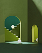 "Hide & Seek" - Paper craft architecture photography
